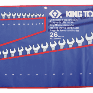26 pcs COMBINATION WRENCH SET METRIC TETORON - KING TONY
