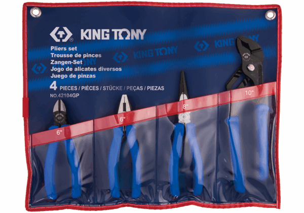 4 pcs EUROPEAN TYPE PLIERS SET - KING TONY