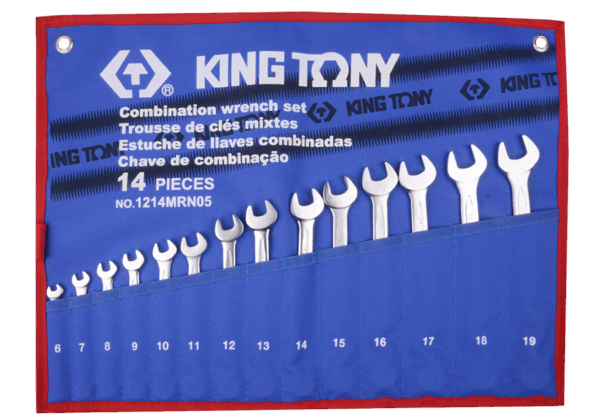 14 pcs COMBINATION WRENCH SET METRIC TETORON - KING TONY