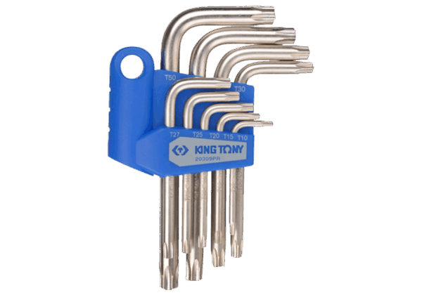 TORX VÕTMED KOMPLEKT 9os T10-T50 - KING TONY
