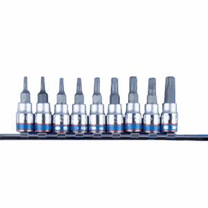 1/4 TORX TR OTSIKUTE KMPL 9tk - KING TONY