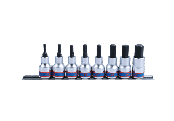 3/8 KUUSKANTOTSIKUTE KOMPLEKT 3mm-12mm - KING TONY