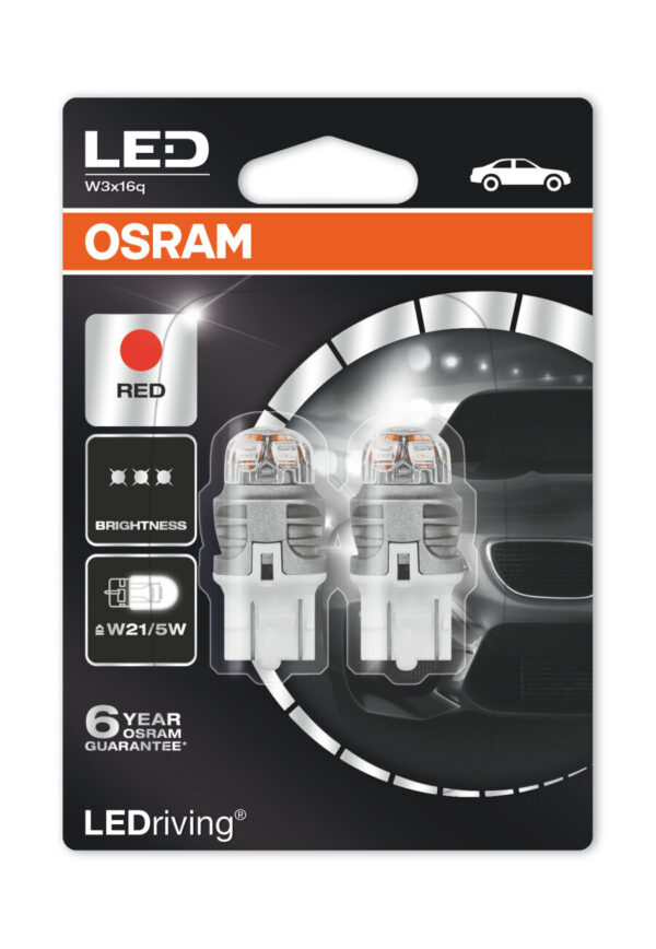 LEDRIVING - 12V W21/5W - RED OSRAM