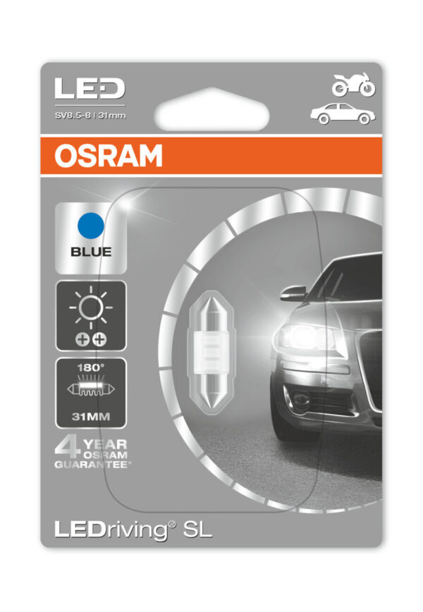 LEDRIVING 12V 31MM - BLUE OSRAM