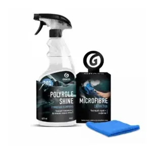Plastipuhastusvahend POLYROLE SHINE  +Salvrätik GRASS