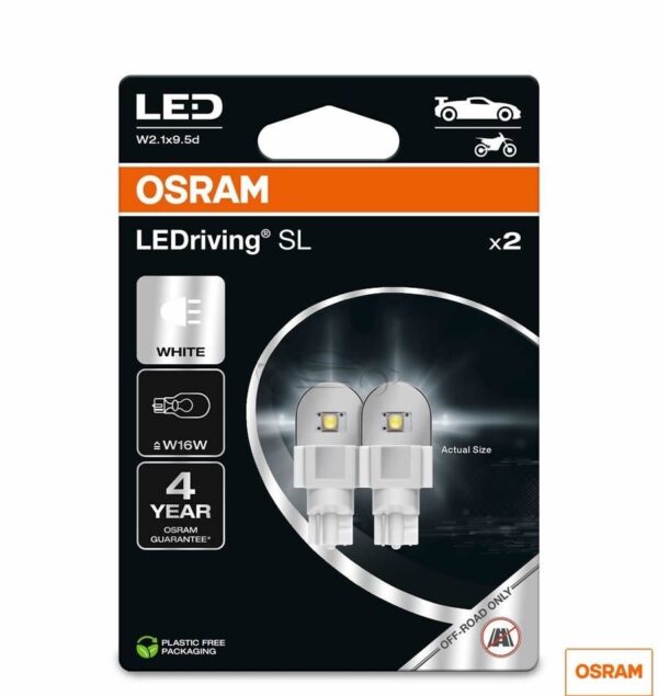 LEDRIVING 12V - W16W - WHITE OSRAM