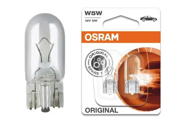 W5W 12V W2.1x9.5d 2tk OSRAM