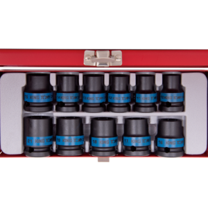 1/2 DR.11 pcs IMPACT SOCKET SET METRIC BLACK - KING TONY