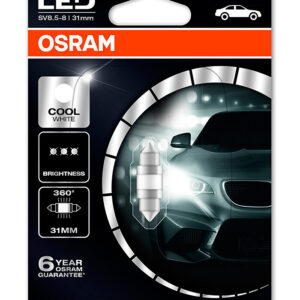 LEDRIVING 12V SV8.5-8 C5W 31MM WHITE OSRAM