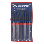5 pcs 10 FILES SET WITH HANDLES - KING TONY