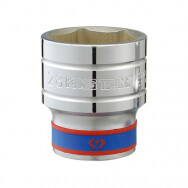 SOCKET 1/2 20mm 12PT L38mm CHROME - KING TONY