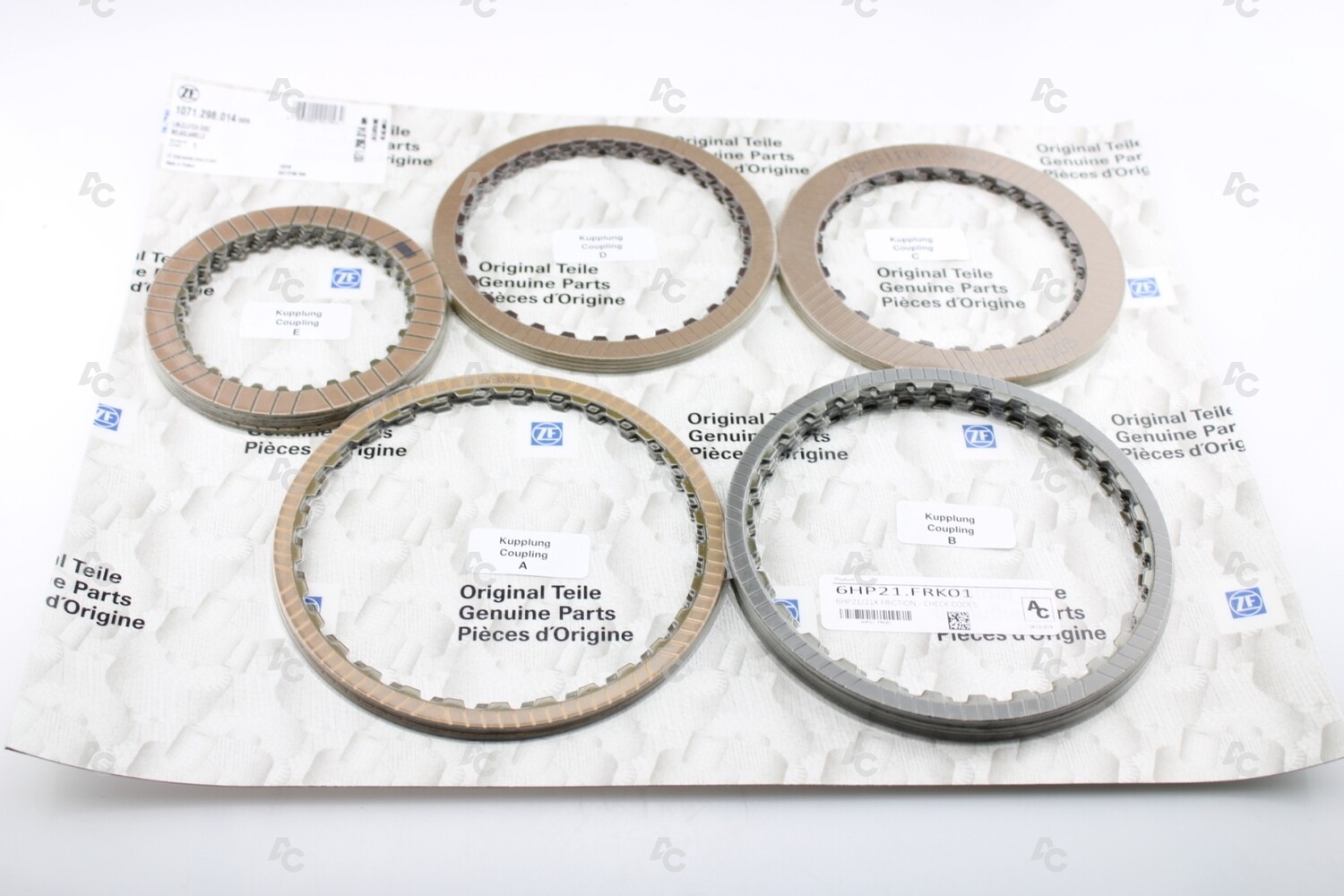 Automaatkäigukasti friktsioonketaste komplekt ZF 6HP21/6HP21X