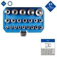 1/2 12-kant padrunite kmpl. KS TOOLS